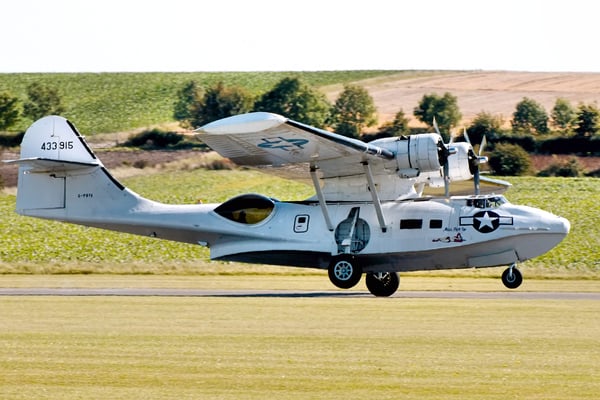 Is it a bird? Is it a Nessie? No, it’s a flying boat from Duxford
