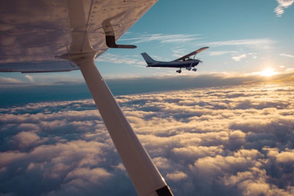 2 x 20 Minute Four Seater Flying Lesson for Two - Powys