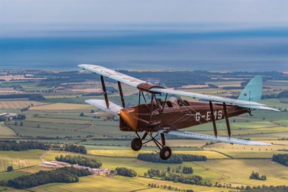 30 Minute Tiger Moth Flight Experience in Northumberland