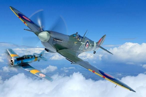 Harvard and Spitfire Flying Experience from Duxford
